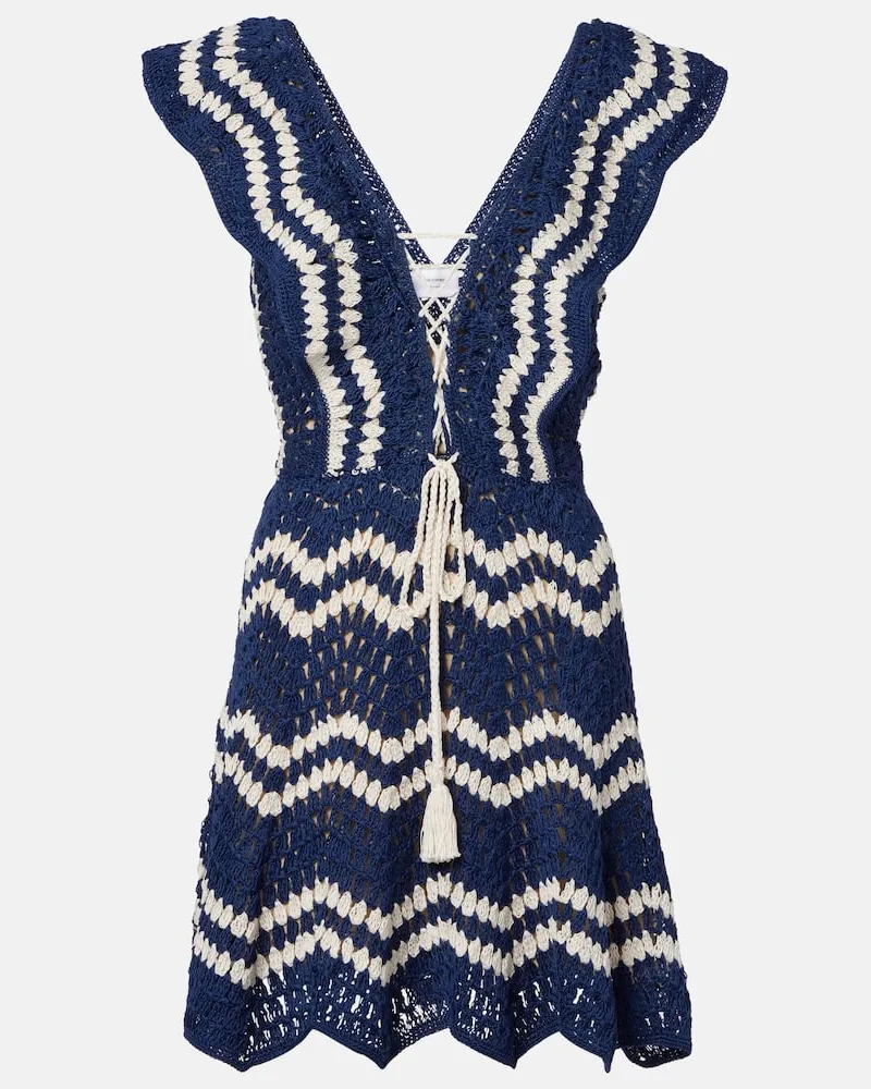 Anna Kosturova Minikleid Melissa aus Häkelstrick Multicolor