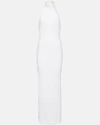 ROTATE Birger Christensen Bridal Maxikleid Kasia mit Pailletten Weiss