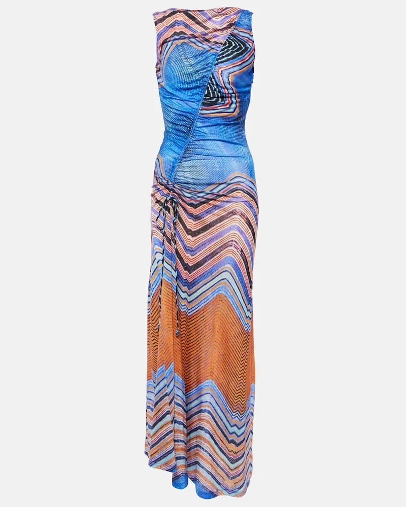 Ulla Johnson Maxikleid Natalia aus Jersey Blau