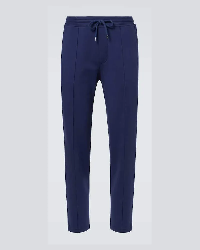 Brunello Cucinelli Jogginghose aus Jersey Blau