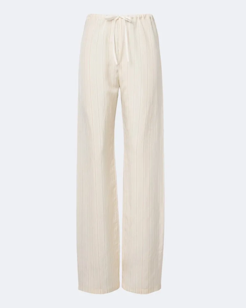 Dries van Noten Weite Hose Weiß