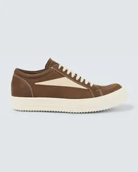 Rick Owens Sneakers aus Veloursleder Braun