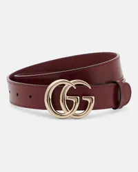 Gucci Guertel GG Marmont aus Leder Rot