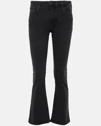 Adriano Goldschmied High-Rise Flared Jeans Jodi Crop Grau