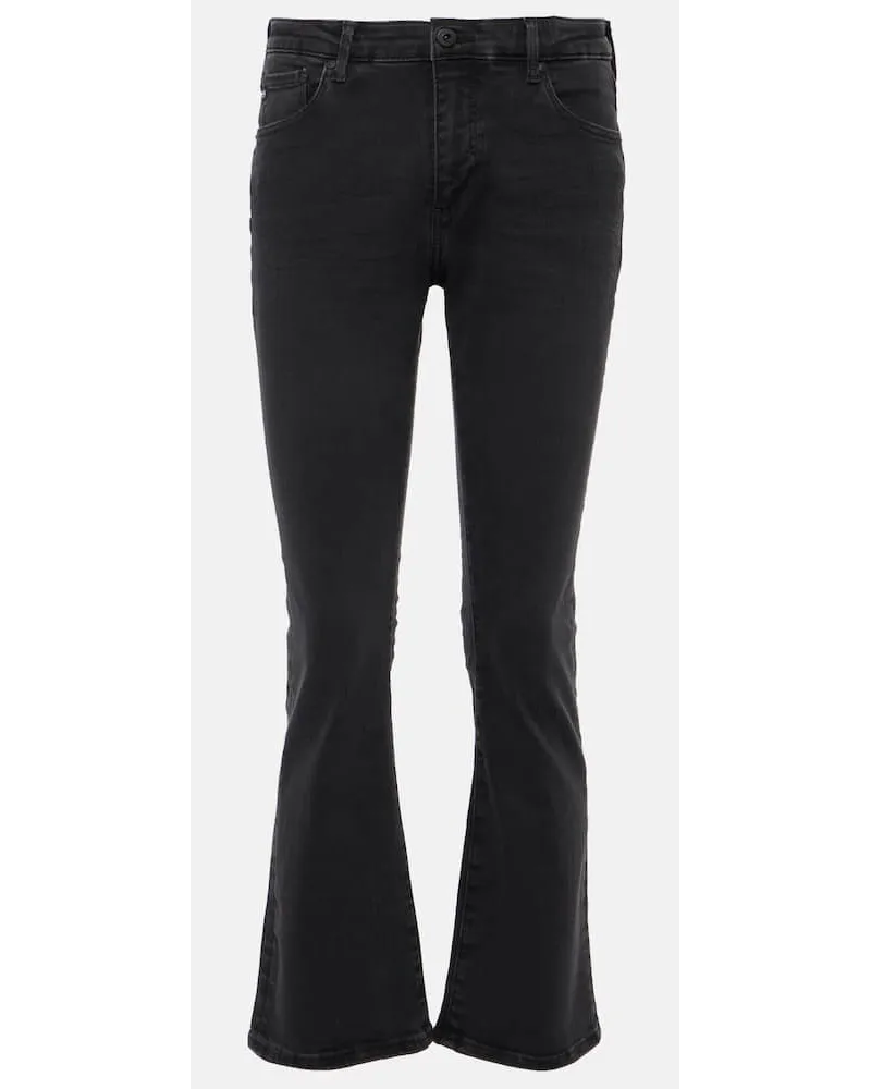 Adriano Goldschmied High-Rise Flared Jeans Jodi Crop Grau