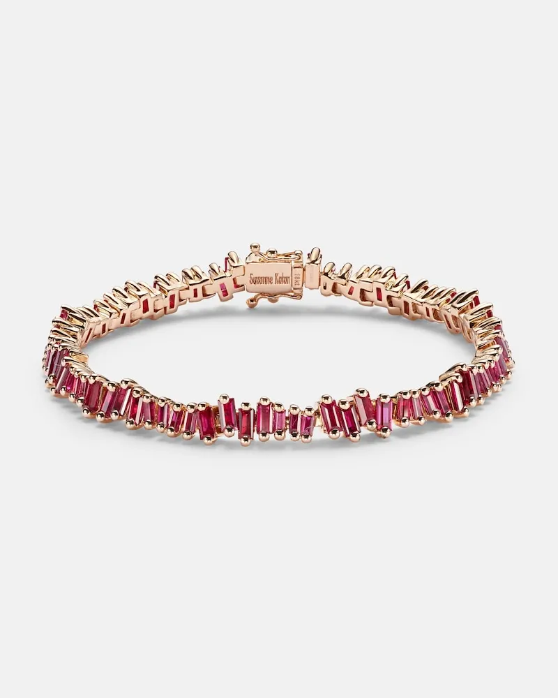 Suzanne Kalan Armband Bold aus 18kt Roségold mit Rubinen Gold