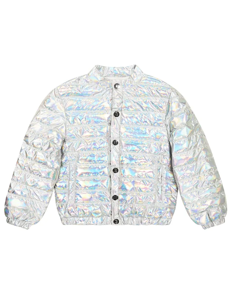 Balmain Wattierte Jacke Silber