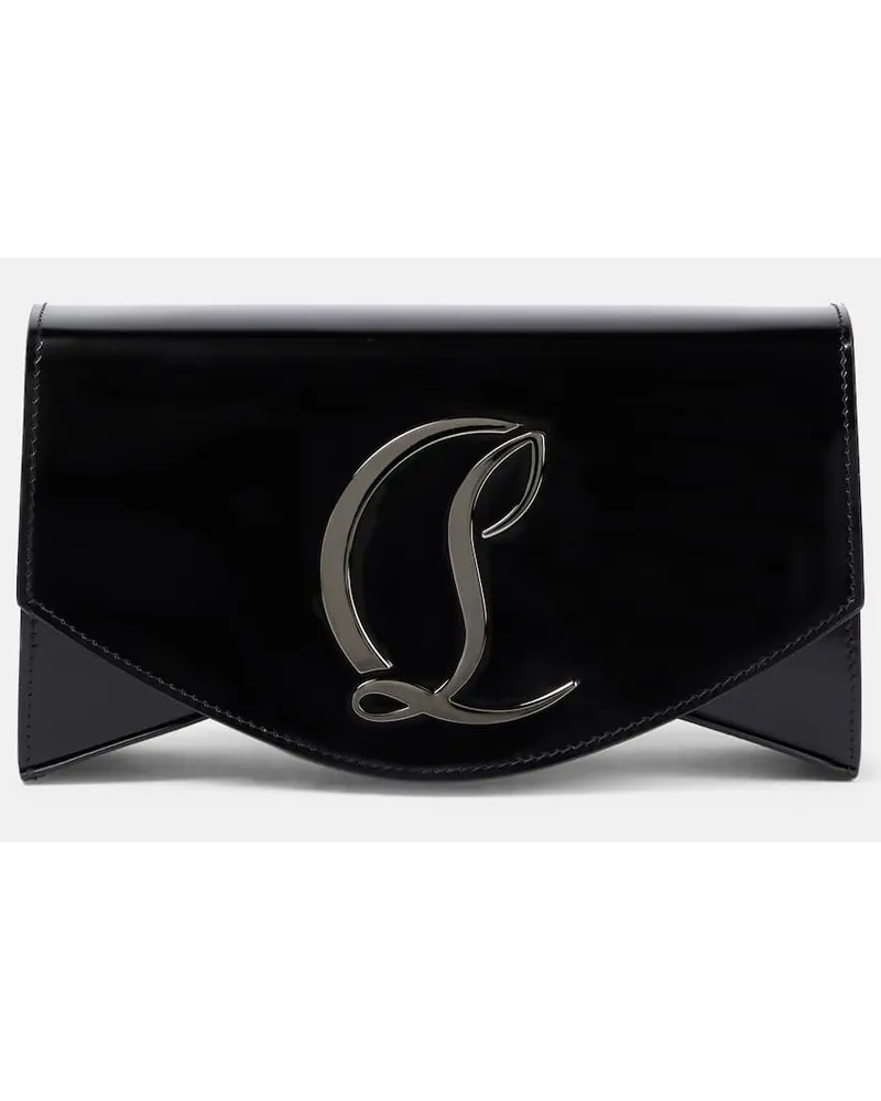 Christian Louboutin Schultertasche Loubi54 aus Lackleder Schwarz