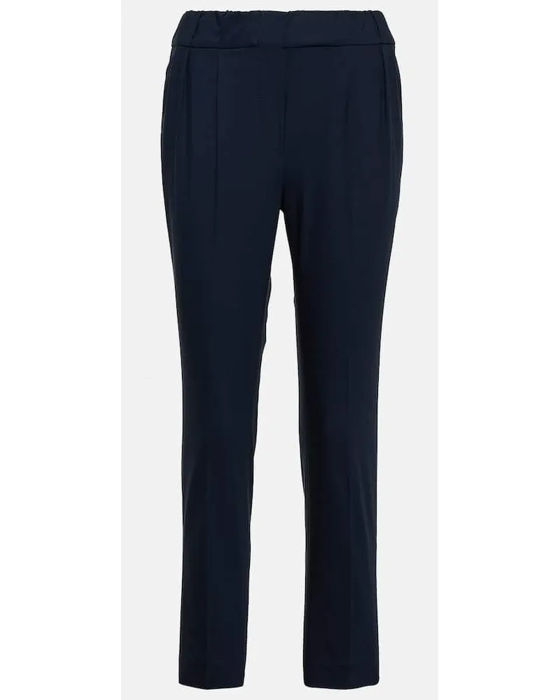 Brunello Cucinelli Chinohose aus Twill Blau