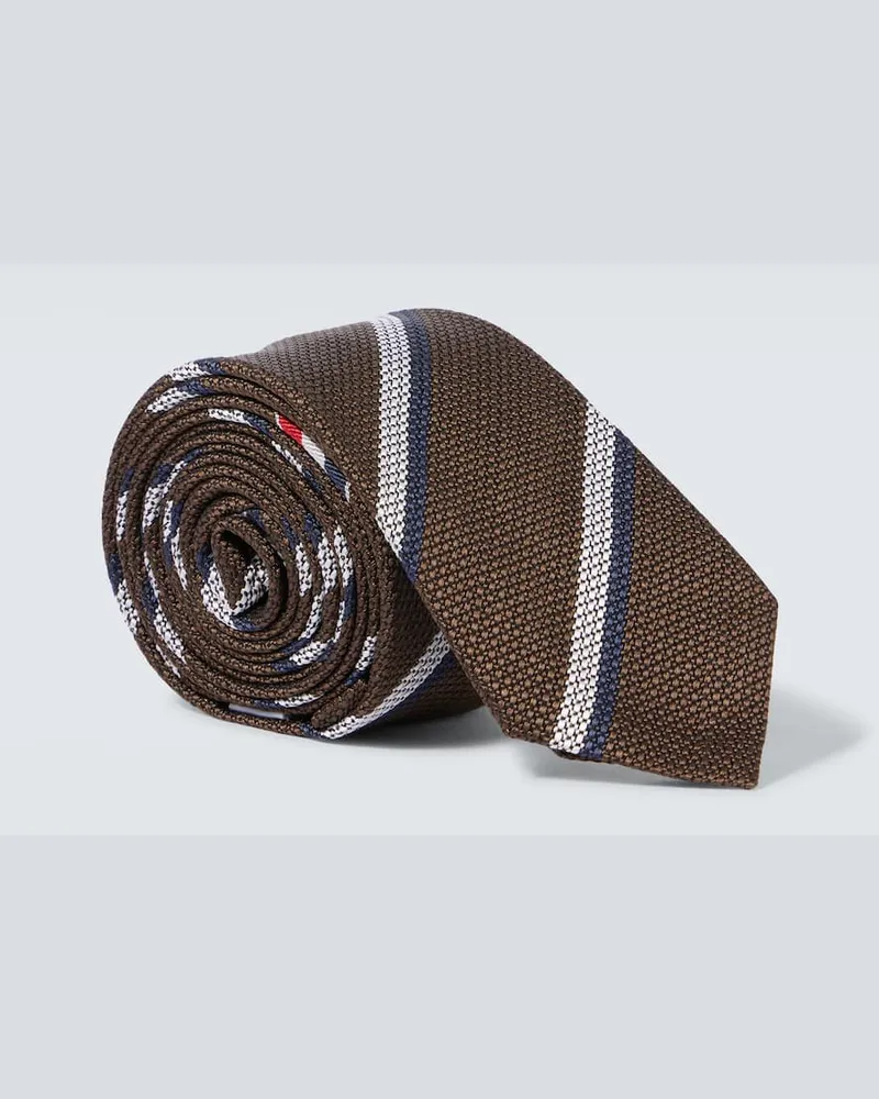 Thom Browne Krawatte aus Seide Braun