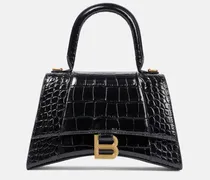 Schultertasche Hourglass XS aus Leder