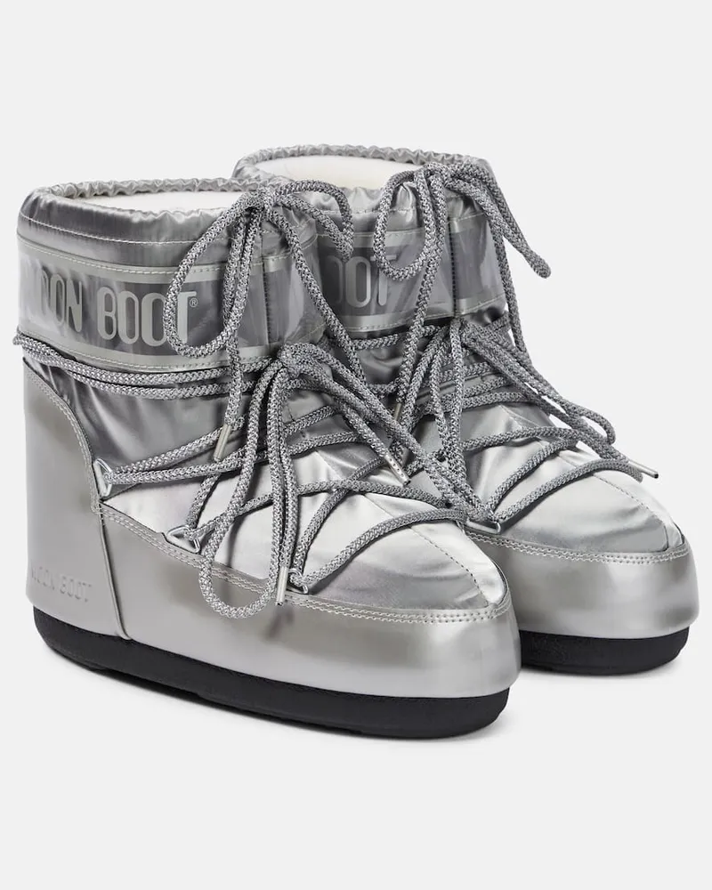 Moon Boot Schneestiefel Icon Low Silber