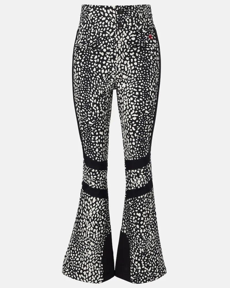 Perfect Moment Skihose Aurora mit Leopardenmuster Schwarz