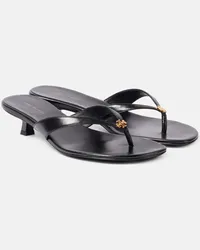 Tory Burch Sandalen Capri 35 aus Leder Schwarz