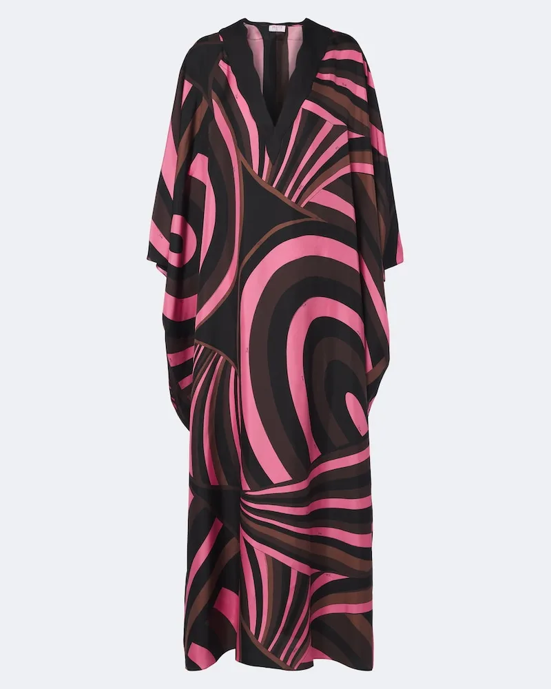 Emilio Pucci Kaftan Iride aus Seiden-Twill Multicolor