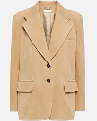 Chloé Chloe Blazer aus Cord Beige