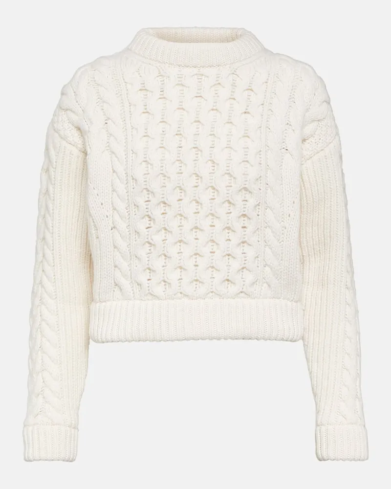Patou Pullover aus einem Kaschmirgemisch Weiß