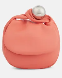 Jil Sander Clutch aus Leder Pink