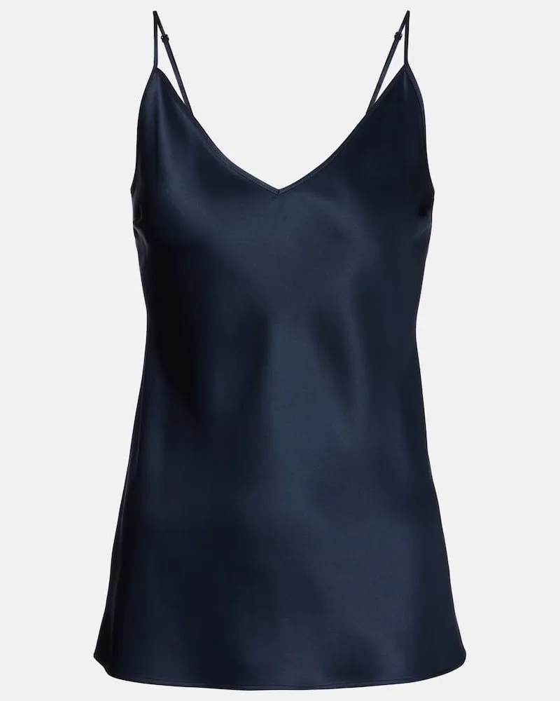 Joseph Top Clea aus Seidensatin Blau