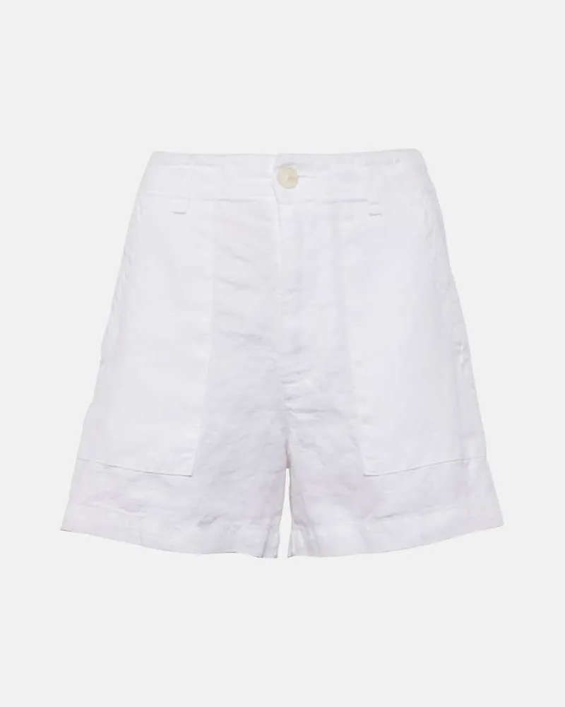 Velvet Shorts Fallon aus Leinen Weiß