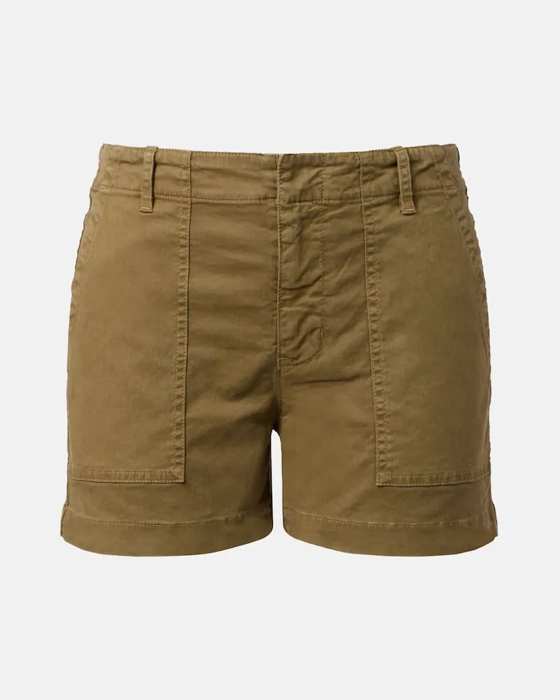 Nili Lotan Shorts aus Baumwoll-Twill Grün