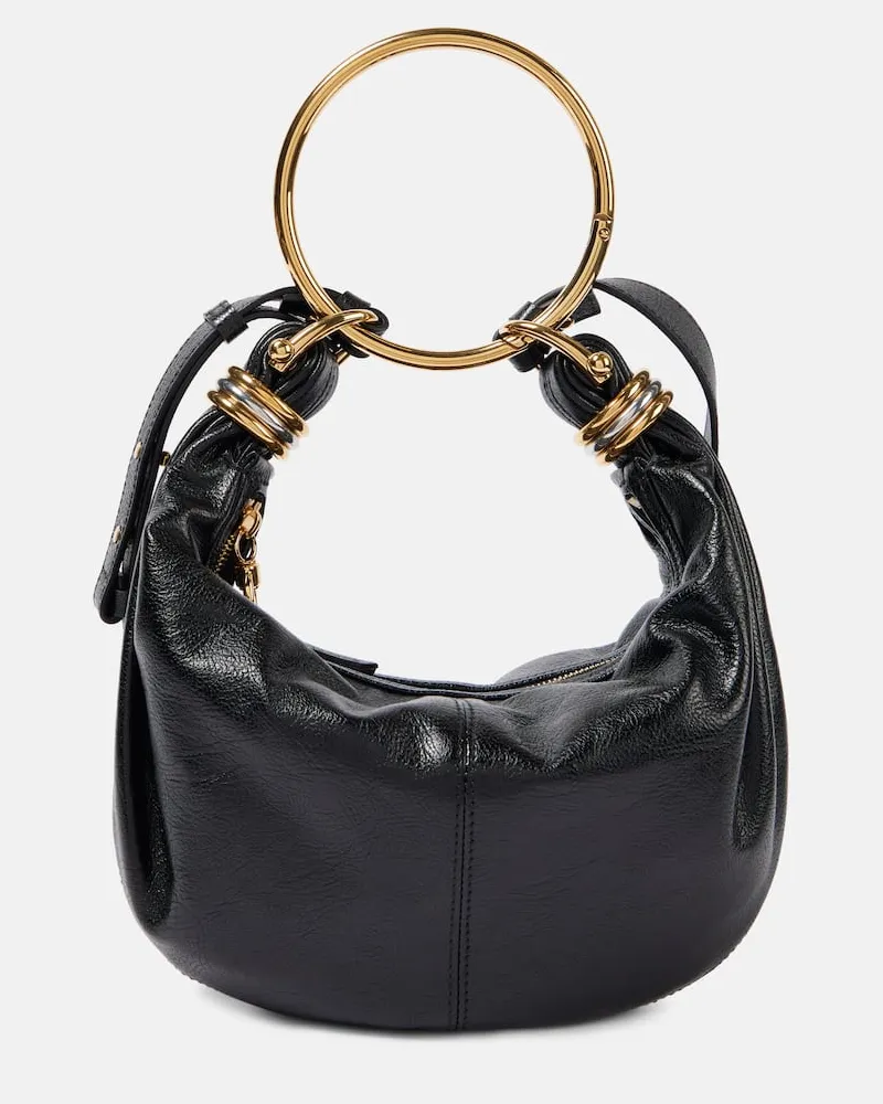 Chloé Chloé Schultertasche Bracelet Small aus Leder Schwarz
