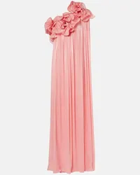 COSTARELLOS Robe Charmain aus Georgette Pink