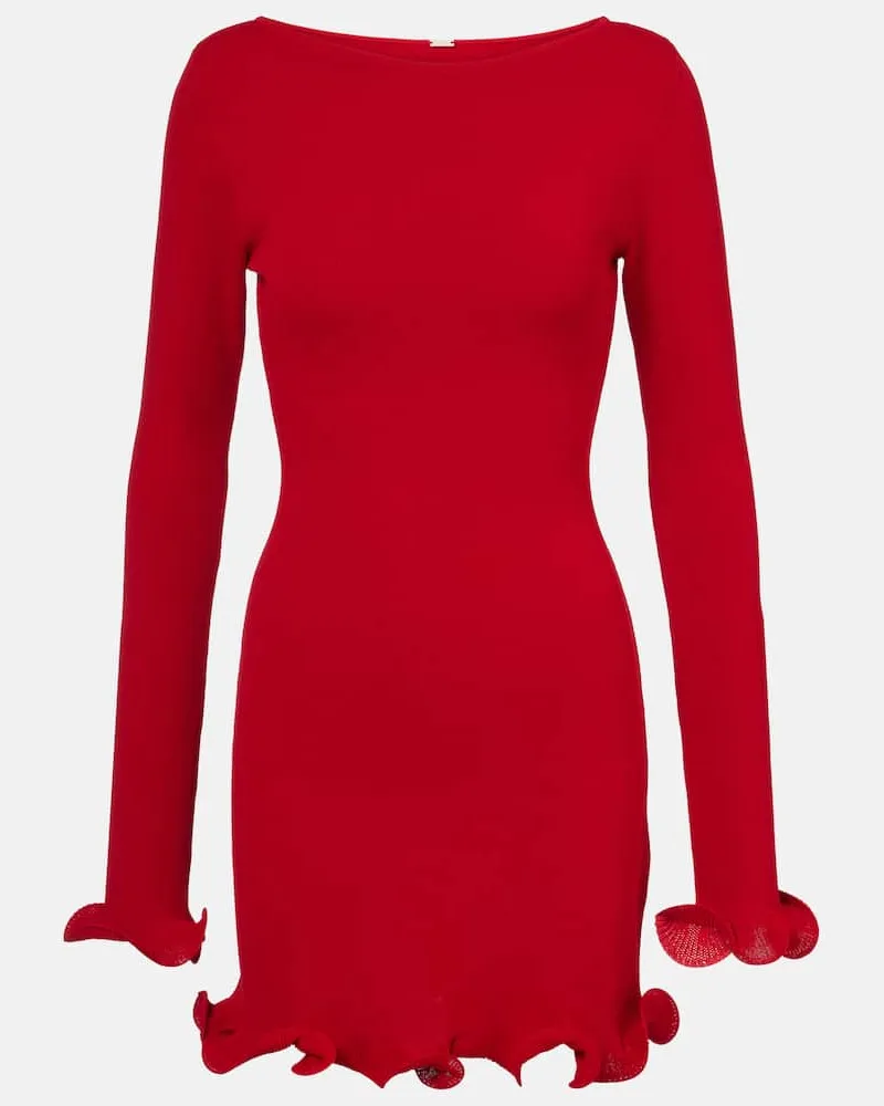 SAME Minikleid aus Strick Rot