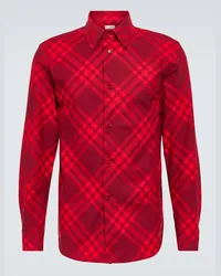 Burberry Hemd aus Baumwolle Rot