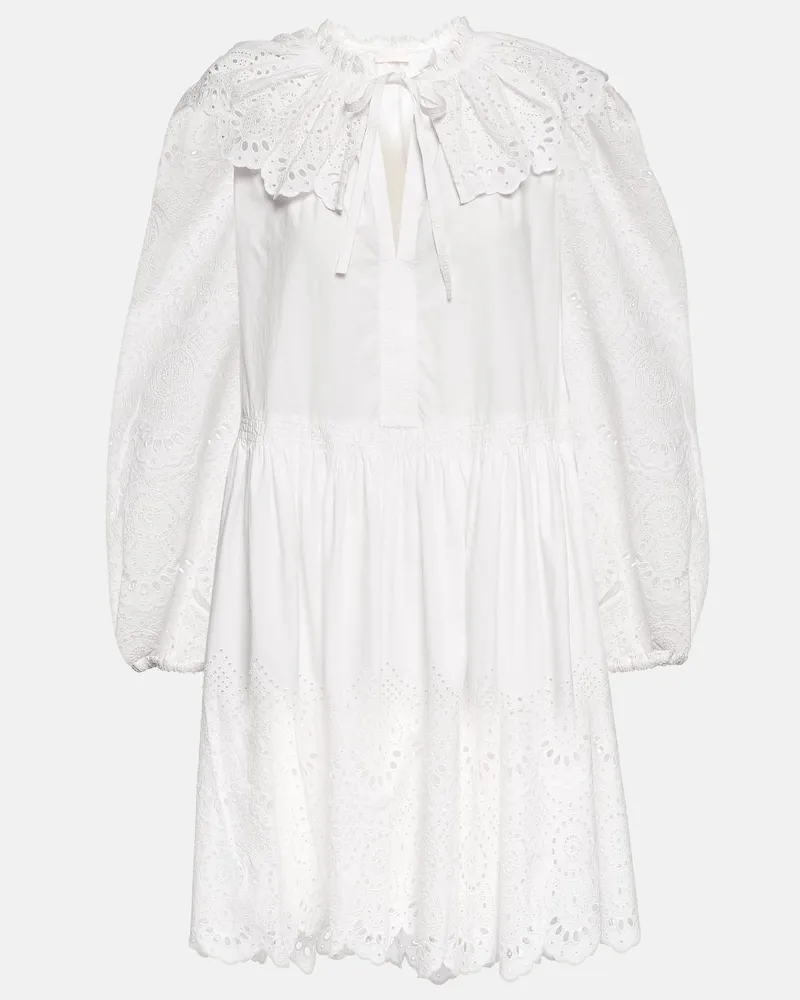 Ulla Johnson Minikleid Narcisa aus Baumwolle Weiã