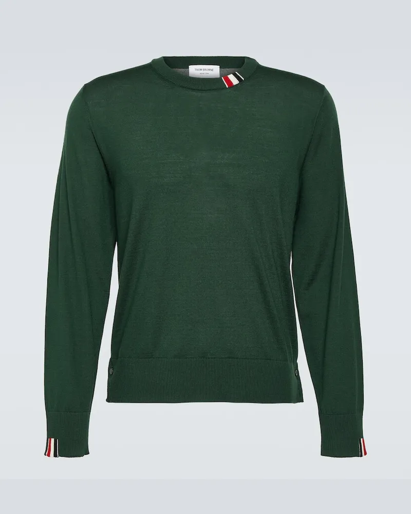 Thom Browne Pullover aus Jersey Gruen