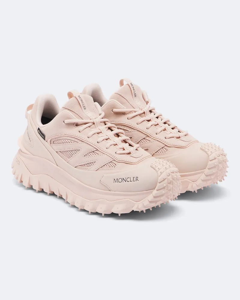 Moncler Sneakers Trailgrip GTX aus Veloursleder Rosa
