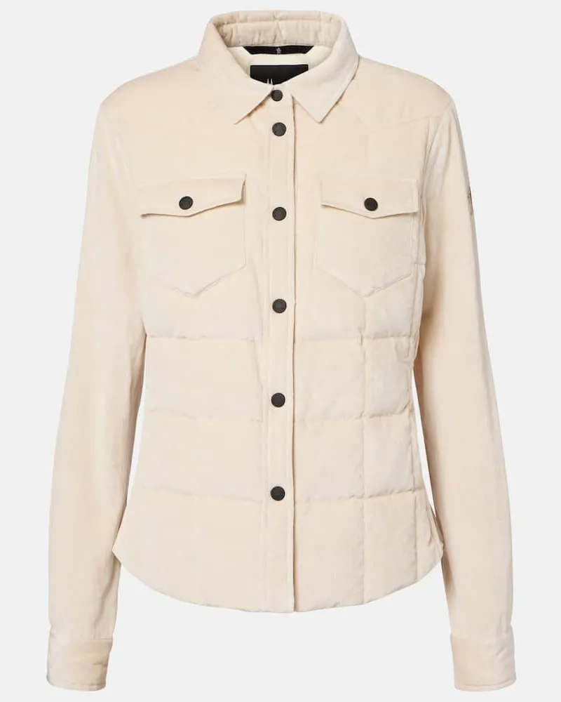 Moncler Hemdjacke Nangy aus einem Baumwollgemisch Beige