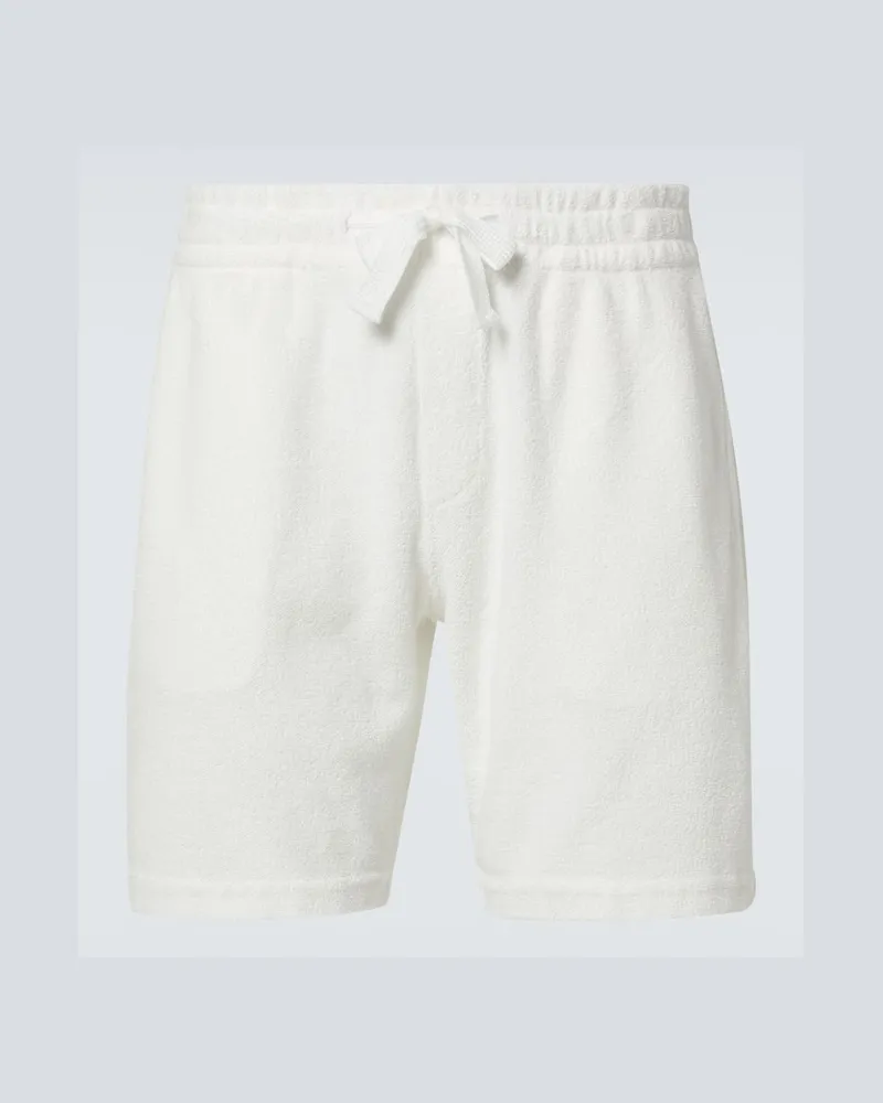 Orlebar Brown Shorts aus Frottee Weiss