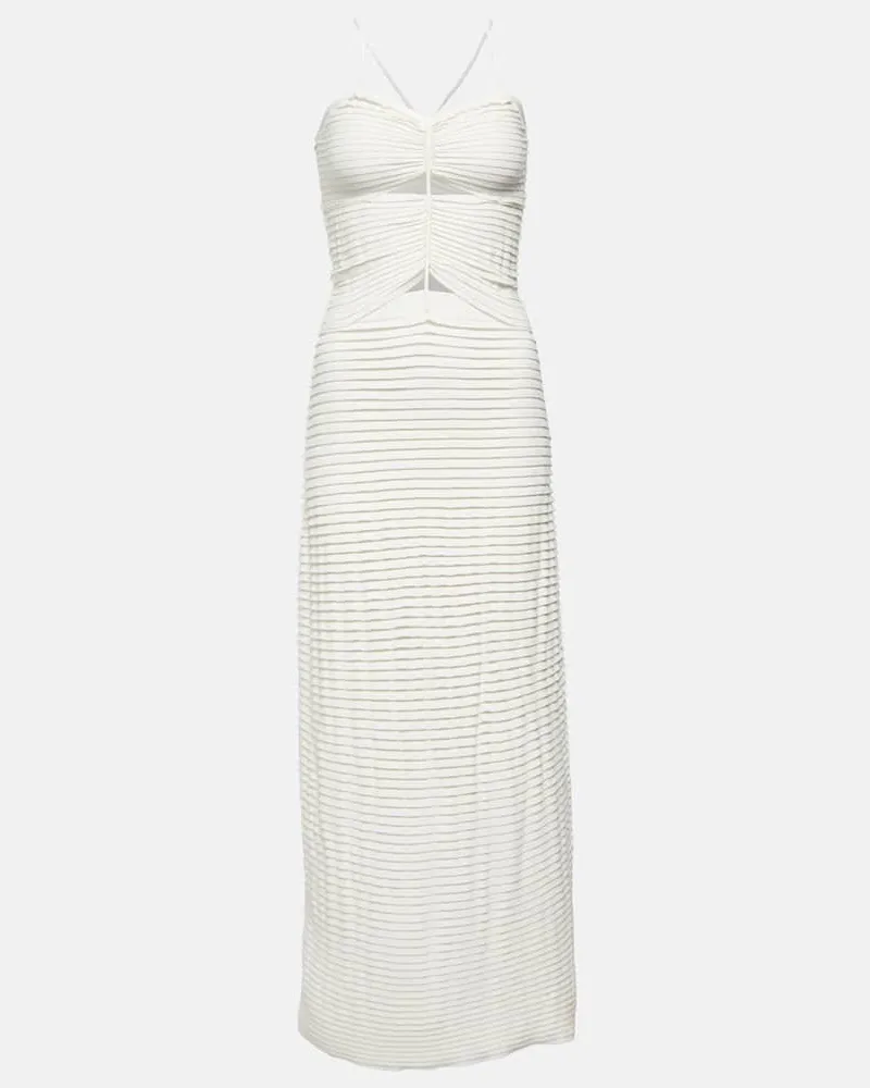 Altuzarra Midikleid Suberi Weiß