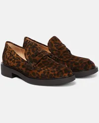 Gianvito Rossi Loafers Harris aus Veloursleder Braun