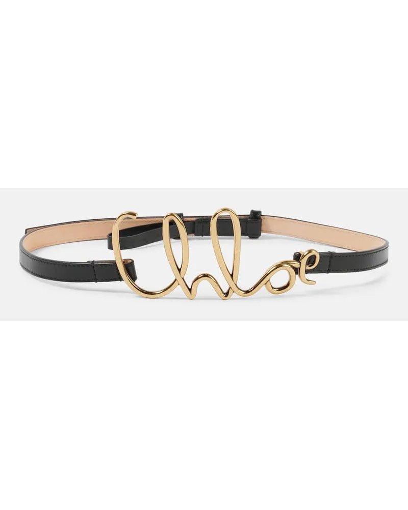 Chloé Chloé Gürtel Chloé Iconic aus Leder Schwarz