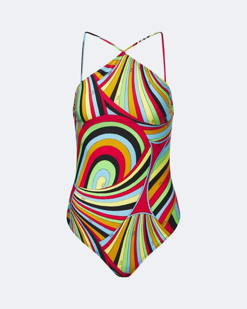 Emilio Pucci Badeanzug Iride Multicolor