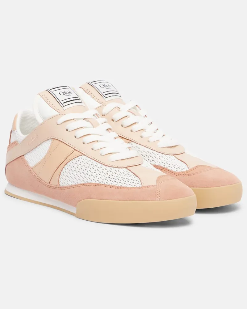 Chloé Chloé Sneakers Chloé Kick mit Leder Pink