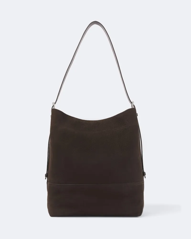 Christophe Lemaire Tote Bag Belted aus Leder Braun