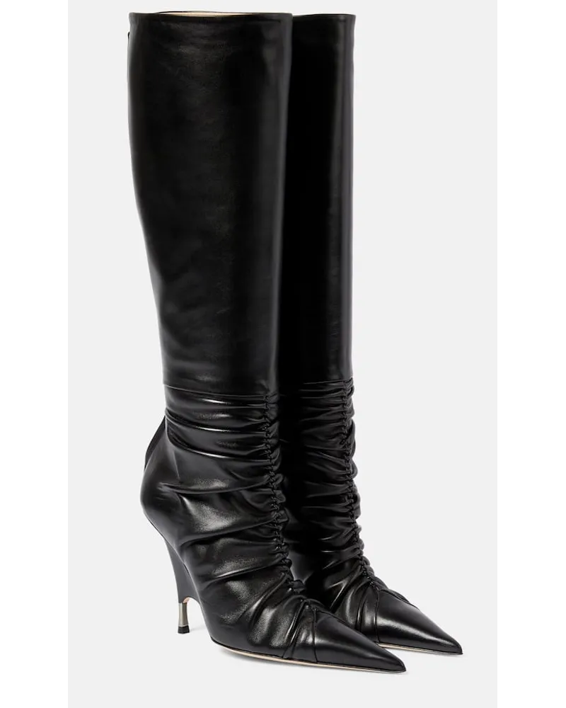 Blumarine Stiefel Godiva aus Leder Schwarz