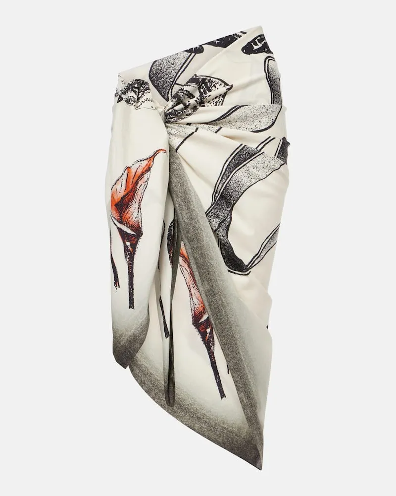 Jean Paul Gaultier Pareo Tattoo Collection aus Baumwolle Schwarz