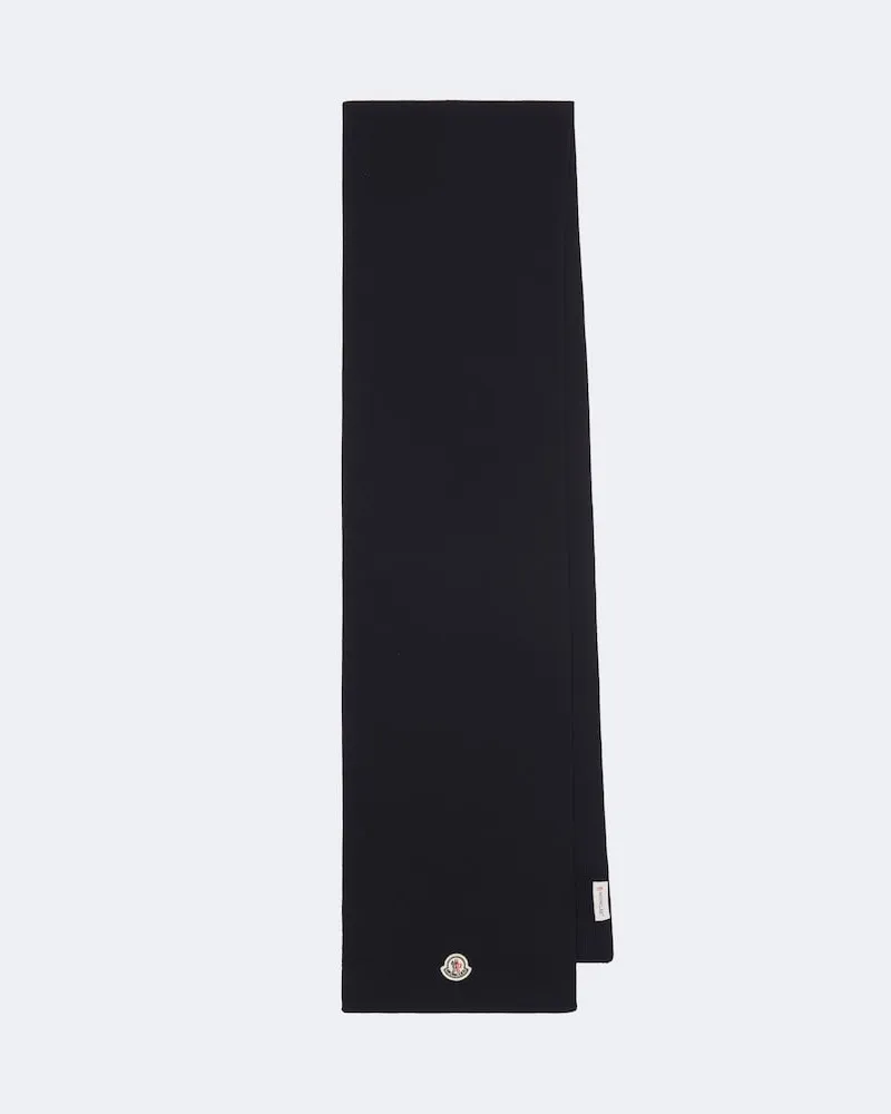 Moncler Schal aus Schurwolle Blau