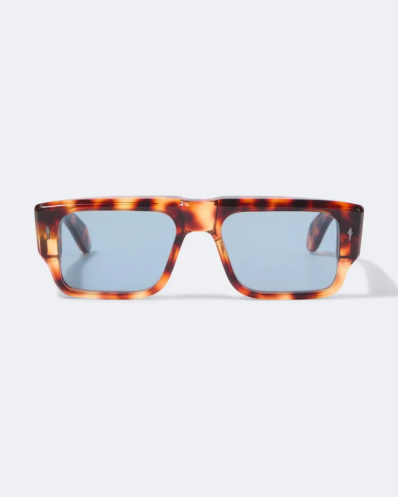 Jacques Marie Mage Aviator-Sonnenbrille Devoto Braun