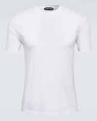 Tom Ford T-Shirt aus Baumwoll-Jersey Weiss