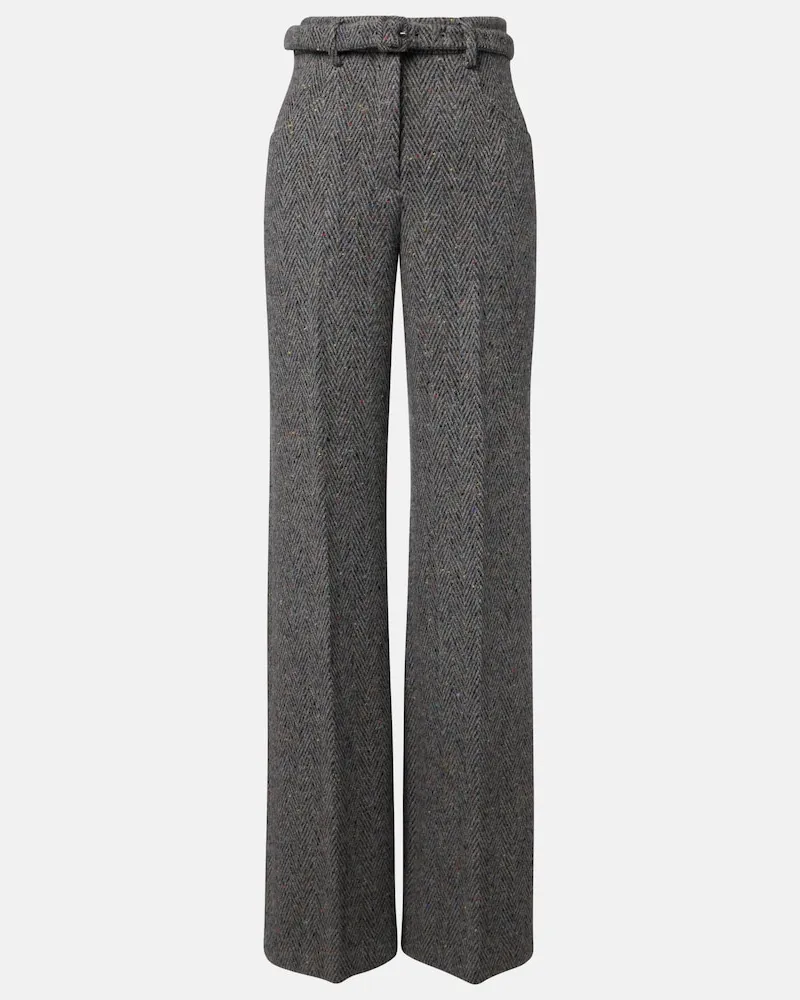 Gabriela Hearst Hose Norman aus Kaschmir und Wolle Grau