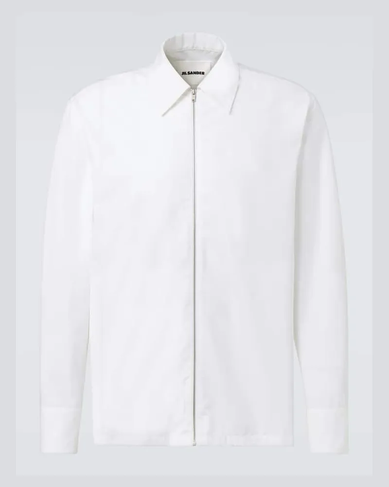 Jil Sander Jacke aus Baumwolle Weiß