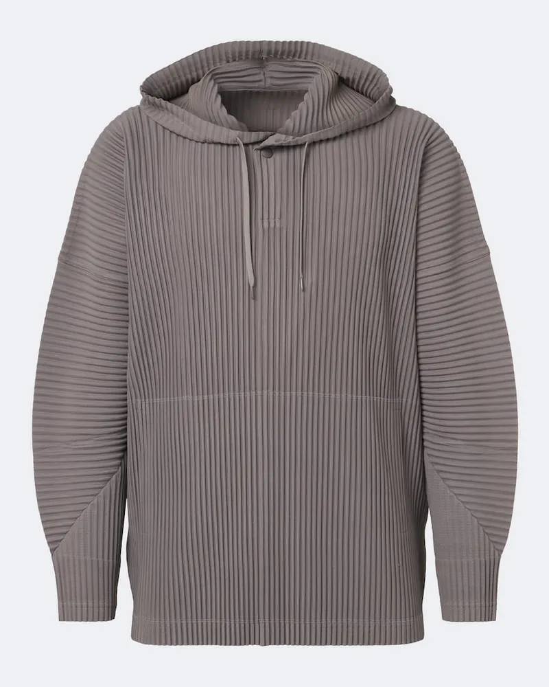 Issey Miyake Homme Plissé Issey Miyake Monthly Colors: October Hoodie Grau