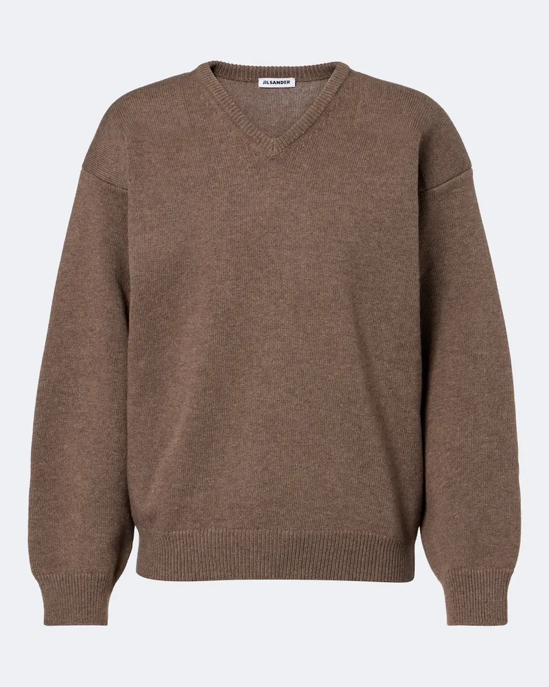 Jil Sander Pullover aus einem Wollgemisch Beige