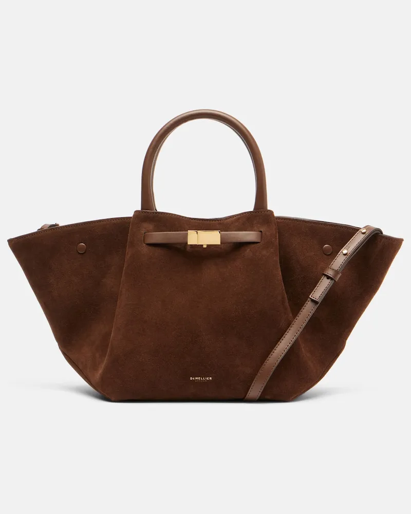 DeMELLIER Tote Midi New York aus Leder Braun